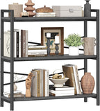 Book Shelf, 3 Tier Bookshelf 31.49" Width, Book Shelf Storage and Organization by Homeiju
