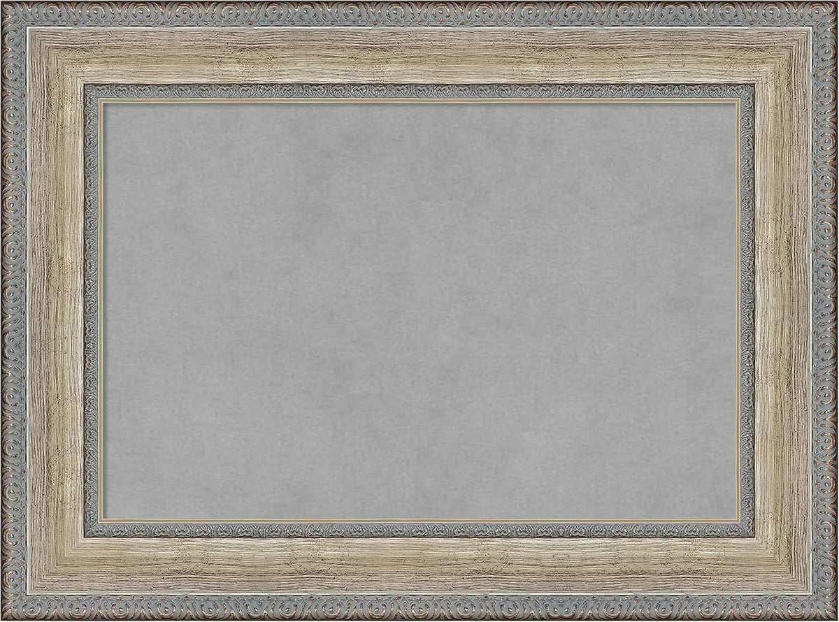 Amanti Art Silver Framed Magnetic Board 17x23 Small Vision Board