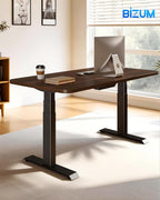 bizum dual motor 3-stage electric standing desk frame,3 shown in use