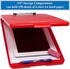 Think2Master Red Plastic Storage Clipboard. | 25% Heavier & Sturdier| Heavy - Image 3