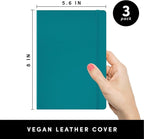 PAPERAGE Lined Journal Notebook, 3 Pack, 160 Pages, Medium 5.6 in x 8 in - Image 2