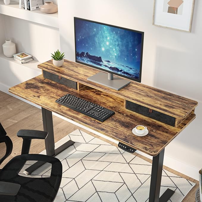 FEZIBO 55 x 24 Inch Whole-Piece Height Adjustable Standing Desk - Image 2