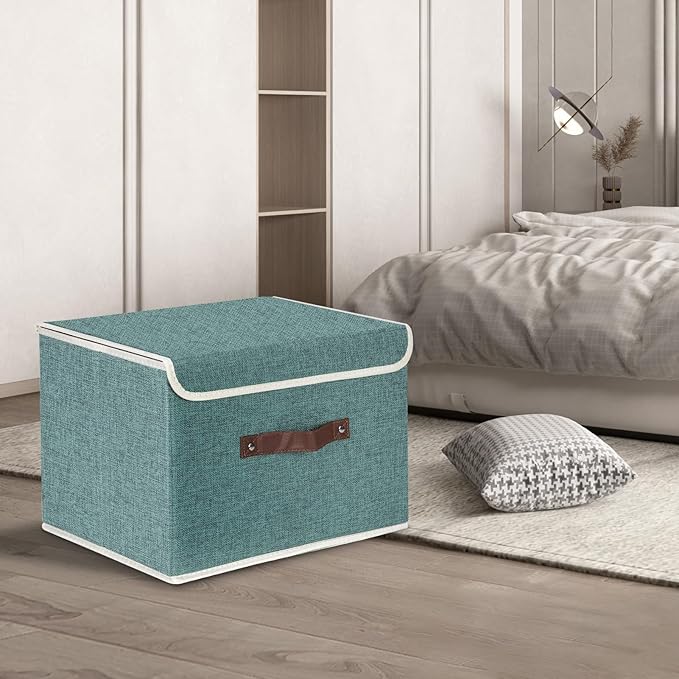 TYEERS Collapsible Storage Boxes, Washable Fabric Storage Bins - Image 5