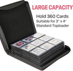 Sibonic 9 Pocket TopLoader Binder, Holds 360 3”x4” Toploader Hard Cases - Image 4