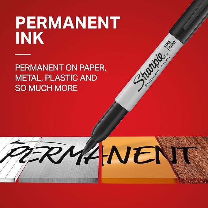 Sharpie Permanent Markers, Fine Point, Bulk Set - Image 2