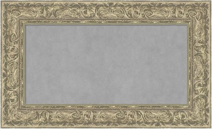 Amanti Art Silver Framed Magnetic Board 19x31 Small Vision Board by AmantiArt