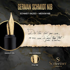 Scriveiner Luxury EDC Fountain Pen, Stunning Luxury Black Pocket Pen, Real Gold - Image 6