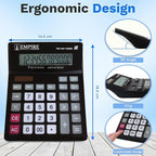 Empire Desk Calculator with Large Key Buttons, 12-Digit Large Eye-Angled Display - Image 6