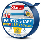XFasten Blue Painters Tape 1.88 Inch x 60-Yards 1" Core, Wall Safe Masking Tape by XFasten