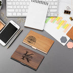 Taikuri Custom Business Card Holder Personalized Engraved Wooden Business Card - Image 5