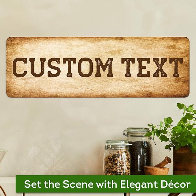 Custom Sign, Custom Street Sign, 11 Font Colors, 13 Font Styles, 4 Hole Options - Image 4