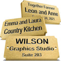 Personalized Name Plates, Deep Engraved Plaque, Brass Trophy Plates Engraved by Caramel