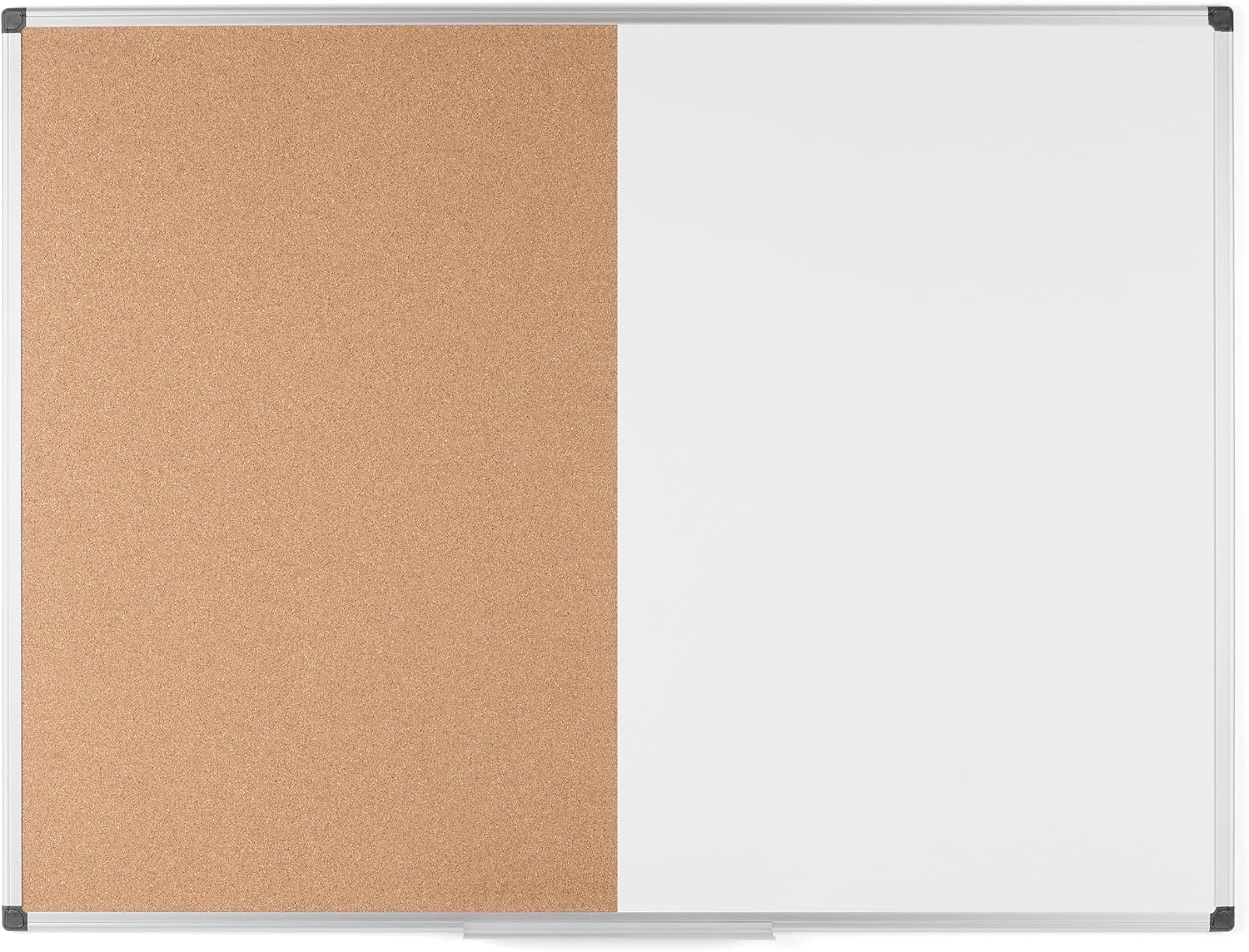 Bi-Office Combination Board Maya, Cork/Magnetic, Aluminium Frame, 90 x 60 cm,White