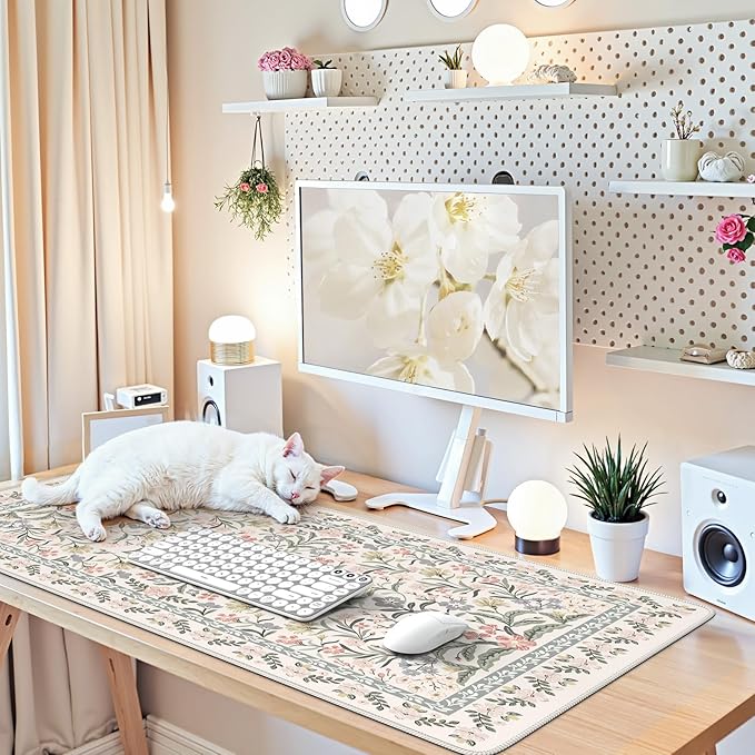 iCasso Desk Matt for Desktop, Cute Desk Pad Mat, XXL Large Mouse Pad, Anti-Slip - Image 7