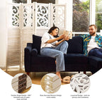 Room Divider Wood Carved Wall Divider Indoor Folding Portable Partition Screen - Image 4