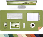 Leather Desk pad Protector, Large Desk mat by AFIING