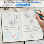 PERCUN Dotted Journal Notebook for Men & Women, 160 Pages Dot Grid notebook for - Image 3