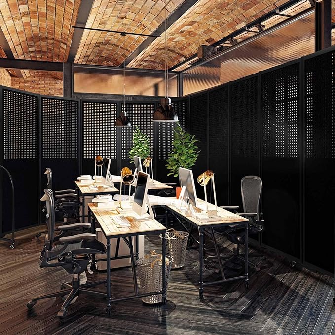 Folding Room Partition, Freestanding Privacy Divider, Portable Office Divider - Image 6