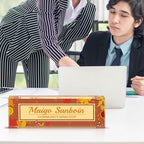 Personalized Name Plate for Desk Custom Acrylic Desk Name Plate Custom Employee - Image 2