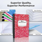 Rosmonde 5 Pack Composition Notebooks College Ruled, 200 No Bleed Pages - Image 2