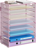 Marbrasse Paper Organizer Letter Tray, 9 Tier Mesh File Organizer by Marbrasse