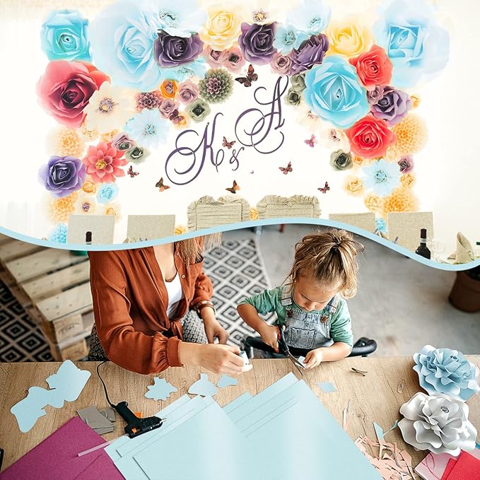 100 Sheets Blue Shimmer Cardstock 8.5 x 11 Metallic Paper, Goefun 80lb Card - Image 5