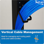 ICC 1.70” Metal Cable Management Ring, Rack or Wall Mount - Image 3