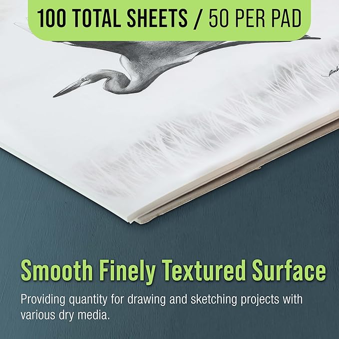 U.S. Art Supply 9" x 12" Premium Drawing Pad, 60 lb - Image 4