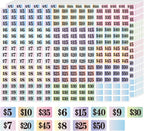 Starboling Garage Sale Stickers, 4050 Pcs 1/2" X 3/4" Yard Sale Price Labels, Rectangle Preprinted Price Labels for Flea Market