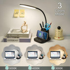 led desk lamp with 10w wireless charging &, close-up detail