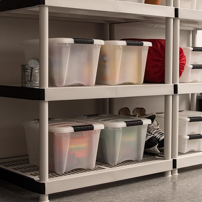IRIS USA 19 Qt Stackable Plastic Storage Bins - Image 8