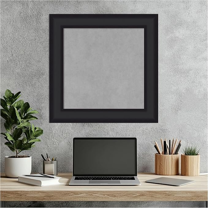 Amanti Art Black Framed Magnetic Board 21x21 Small Vision Board - Image 6