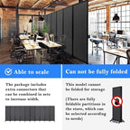 Upgrade Version Room Partition and Divider, Freestanding Rolling Dividers - Image 3
