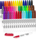 Shuttle Art 48 Colors Permanent Markers, Fine Point, Works on Plastic, Metal by ShuttleArt