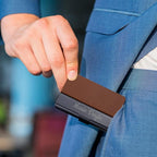 Taikuri Custom Business Card Holder Personalized Engraved Leather Business Card - Image 6