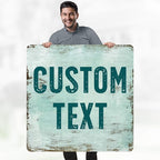 Custom Sign, Custom Street Sign, 11 Font Colors, 13 Font Styles, 4 Hole Options - Image 2