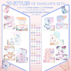 TaoBary 160 Pcs Stationery Paper Set 50 Double Sided Stationery Papers - Image 5