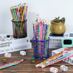 200 Pcs Motivational Pencils Bulk, Rainbow Inspirational School Pencils - Image 5