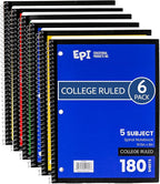 EPI Spiral Notebook | 5 Subject by EPI
