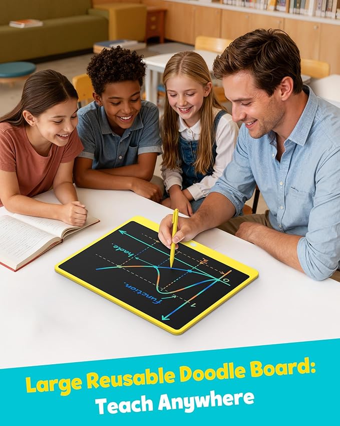 TEKFUN LCD Writing Tablet for Adults, Large Doodle Board, 16 Inch Colorful - Image 6