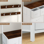 YKVIQBY 8 Drawer Dresser with 6 Double Hooks, 68.9" Tall Closet Organizer and - Image 6