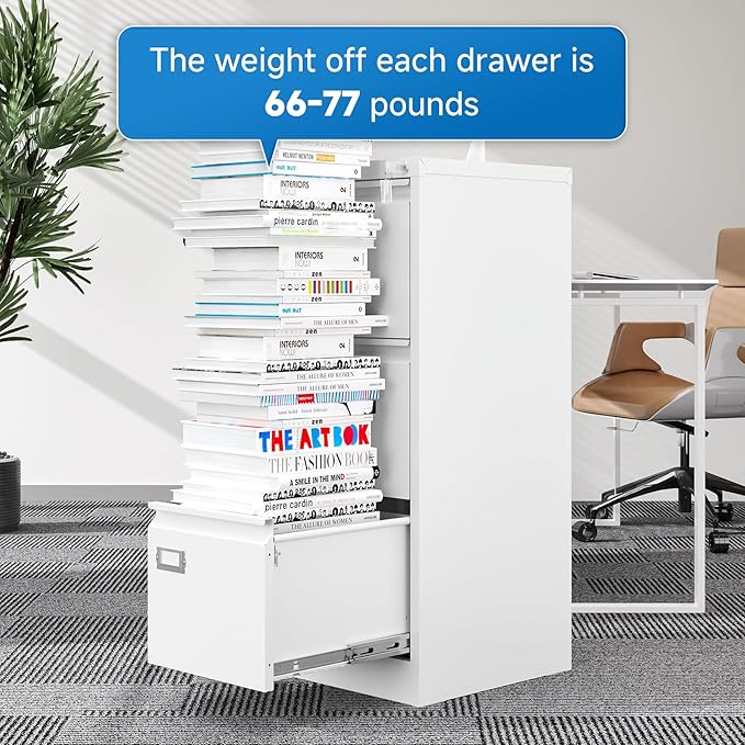 BYNSOE 3 Drawer File Cabinet - Image 8