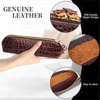 Gexmil Genuine Leather Pen Case, Full Grain Leather Pencil Holder, Hand-made - Image 5