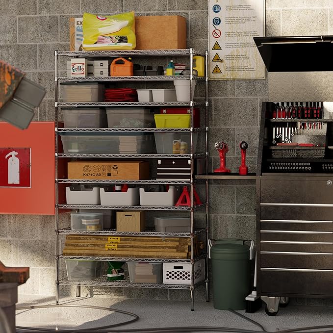 Regal Altair 21" Deep x 48" Wide x 86" Height Wire Shelving Kit | 10-Tier | NSF - Image 5