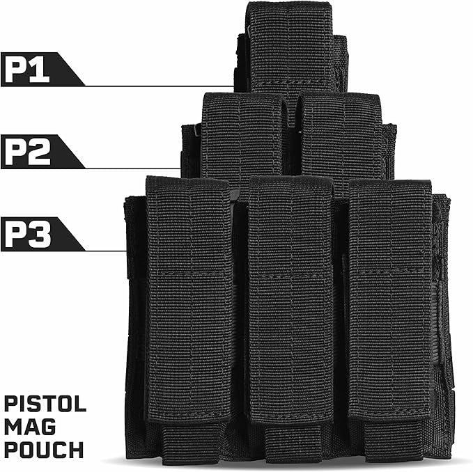 Tacticon P1 P2 P3 BattlePouch | Universal Pistol Mag Pouch | Combat Veteran - Image 3