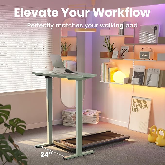HUANUO 32" Small Electric Standing Desk Adjustable Height, 4 Memory Height - Image 8