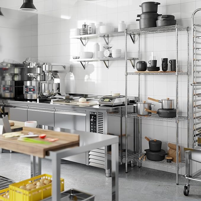 Regal Altair 14" Deep x 30" Wide x 74" Height Wire Shelving Kit | 4-Tier | NSF - Image 5