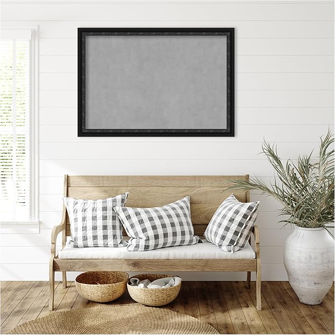 Amanti Art Black Framed Magnetic Board 28x40 Large Vision Board - Image 6