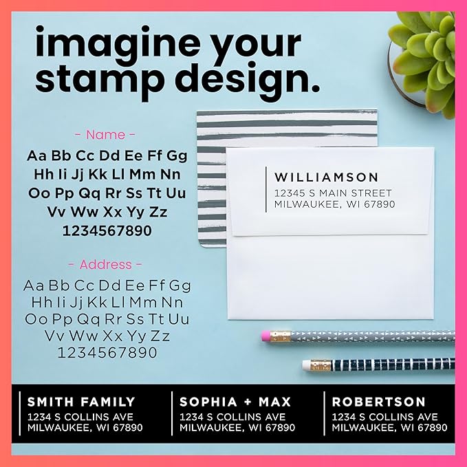 ExcelMark Personalized Return Address Stamp – Custom Self Inking Rubber Stamp - Image 3