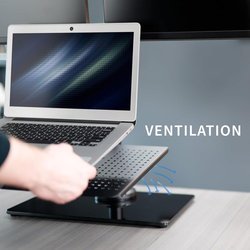 vivo freestanding dual computer monitor and laptop combo, package contents
